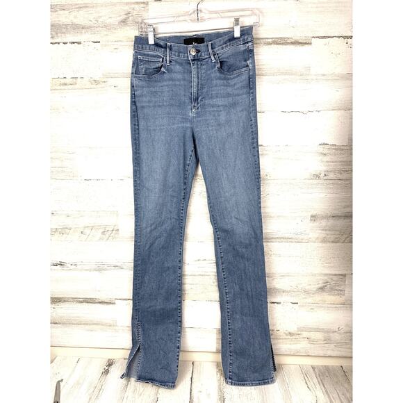 3x1 Women’s 29 Maddie Slim Organic Cotton Split Ankle Blue Denim Jeans Designer - Picture 1 of 7